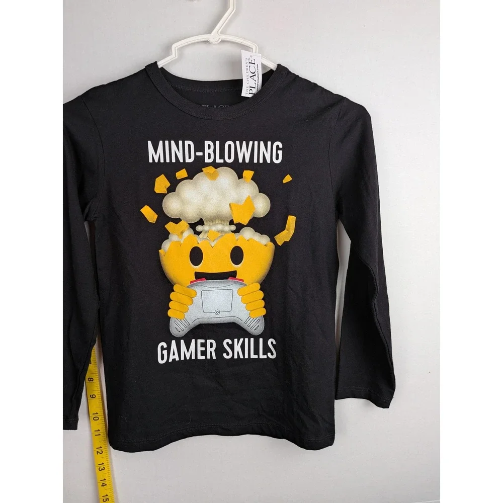 The Childrens Place Boys Mind-Blowing Gamer Skills Long Sleeve Graphic Tee S 5/6
